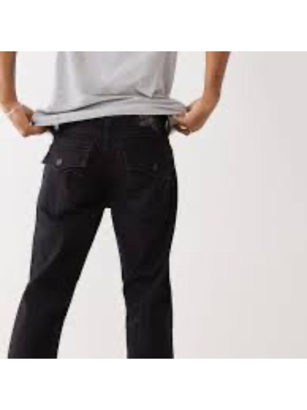 True Religion Ricky W/Flaps Relaxed Straight Jean
